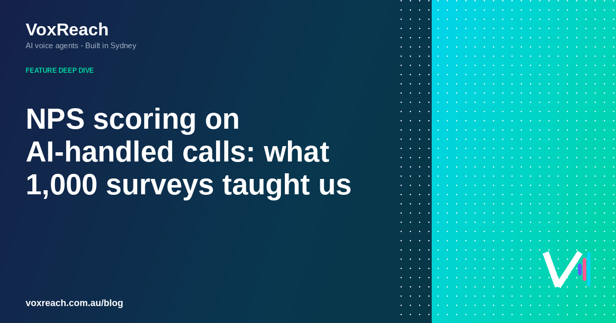 NPS scoring on AI-handled calls: what 1,000 surveys taught us