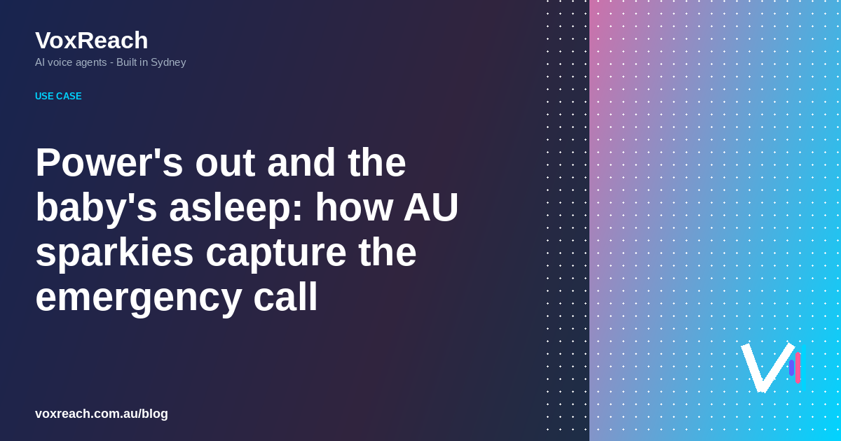Power's out and the baby's asleep: how AU sparkies capture the emergency call